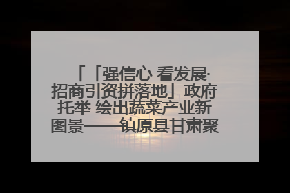 「强信心 看发展·招商引资拼落地」政府托举 绘出蔬菜产业新图景——镇原县甘肃聚广利现代设施蔬菜种植基地见闻