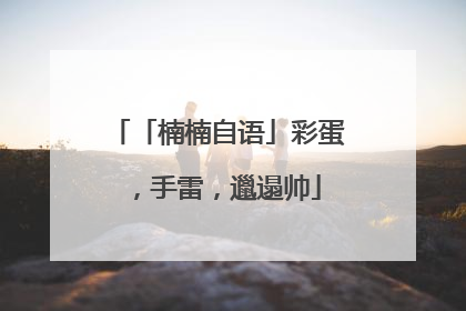 「楠楠自语」彩蛋，手雷，邋遢帅
