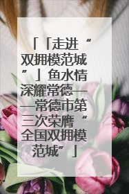 「走进“双拥模范城”」鱼水情深耀常德——常德市第三次荣膺“全国双拥模范城”