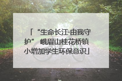 “生命长江·由我守护” 峨眉山桂花桥镇小增加学生环保意识