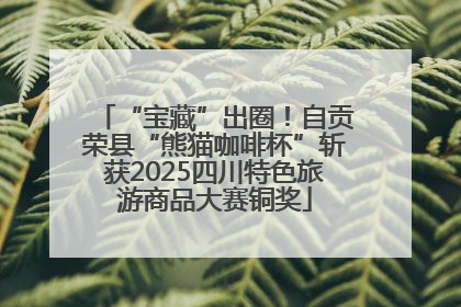 “宝藏”出圈！自贡荣县“熊猫咖啡杯”斩获2025四川特色旅游商品大赛铜奖