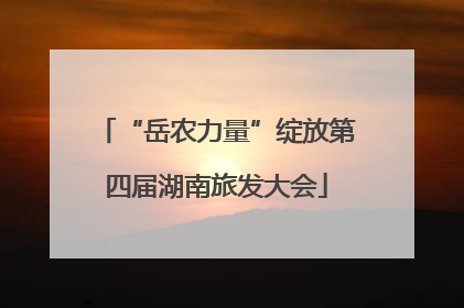 “岳农力量”绽放第四届湖南旅发大会