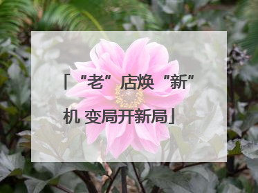 “老”店焕“新”机 变局开新局