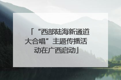 “西部陆海新通道大合唱”主题传播活动在广西启动