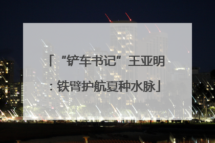 “铲车书记”王亚明：铁臂护航夏种水脉