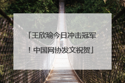 王欣瑜今日冲击冠军！中国网协发文祝贺