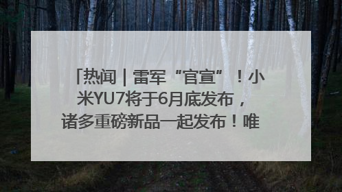 热闻｜雷军“官宣”！小米YU7将于6月底发布，诸多重磅新品一起发布！唯独价格“卖关子”