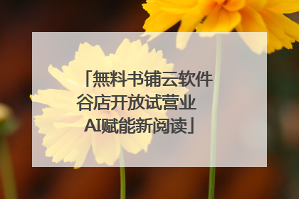 無料书铺云软件谷店开放试营业 AI赋能新阅读