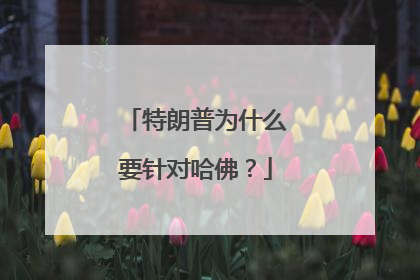 特朗普为什么要针对哈佛？
