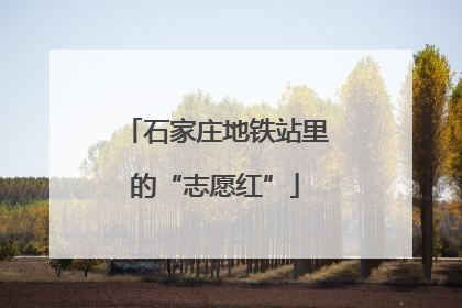 石家庄地铁站里的“志愿红”