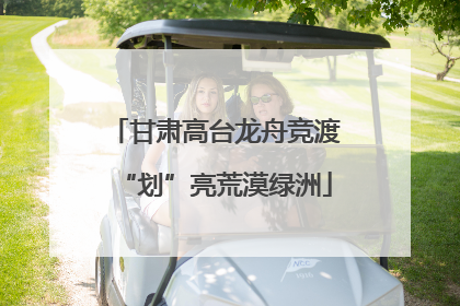 甘肃高台龙舟竞渡“划”亮荒漠绿洲