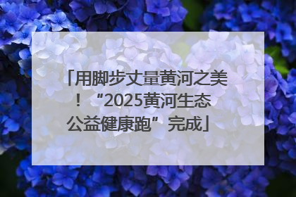 用脚步丈量黄河之美！“2025黄河生态公益健康跑”完成