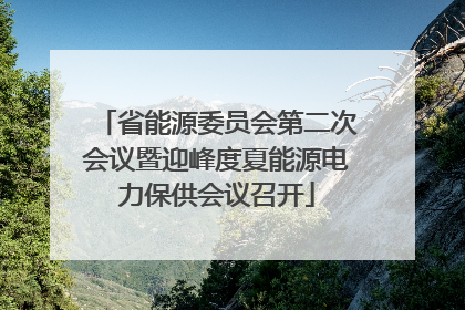 省能源委员会第二次会议暨迎峰度夏能源电力保供会议召开