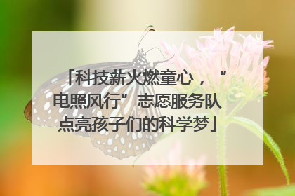 科技薪火燃童心，“电照风行”志愿服务队点亮孩子们的科学梦