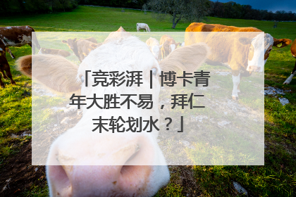 竞彩湃｜博卡青年大胜不易，拜仁末轮划水？