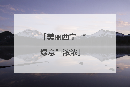 美丽西宁 “绿意”浓浓