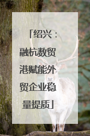 绍兴：融杭数贸港赋能外贸企业稳量提质