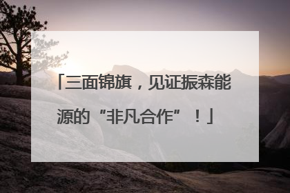三面锦旗，见证振森能源的“非凡合作”！