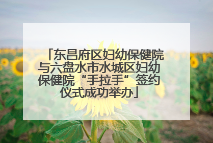 东昌府区妇幼保健院与六盘水市水城区妇幼保健院“手拉手”签约仪式成功举办