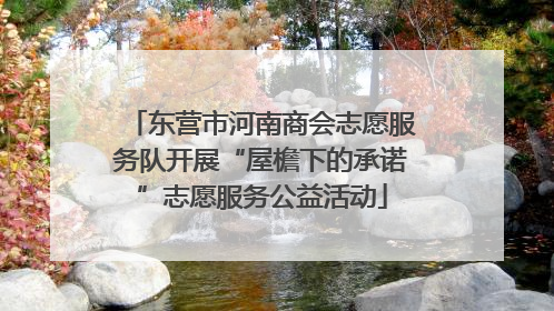 东营市河南商会志愿服务队开展“屋檐下的承诺”志愿服务公益活动