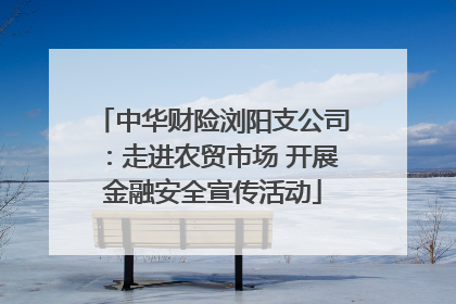中华财险浏阳支公司：走进农贸市场 开展金融安全宣传活动