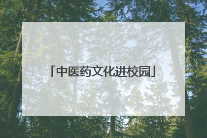 中医药文化进校园