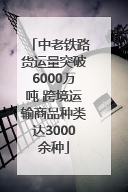 中老铁路货运量突破6000万吨 跨境运输商品种类达3000余种