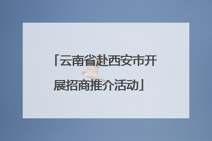 云南省赴西安市开展招商推介活动