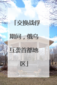 交换战俘期间，俄乌互袭首都地区