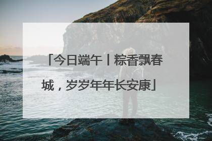今日端午丨粽香飘春城，岁岁年年长安康