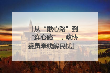 从“揪心路”到“连心路”，政协委员牵线解民忧