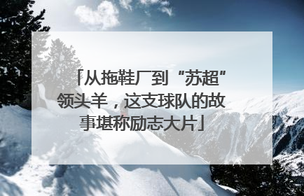从拖鞋厂到“苏超”领头羊，这支球队的故事堪称励志大片