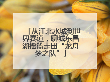 从江北水城到世界赛道，聊城东昌湖摇篮走出“龙舟梦之队”