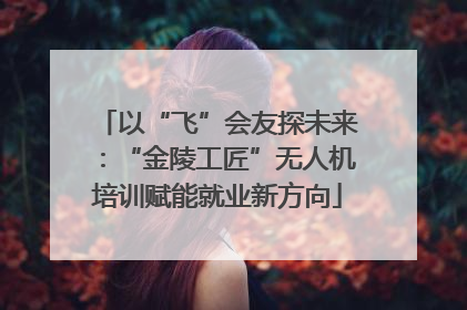 以“飞”会友探未来：“金陵工匠”无人机培训赋能就业新方向
