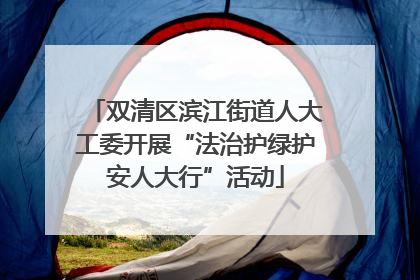 双清区滨江街道人大工委开展“法治护绿护安人大行”活动