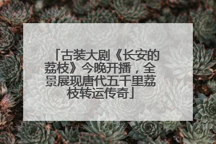古装大剧《长安的荔枝》今晚开播，全景展现唐代五千里荔枝转运传奇