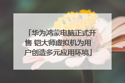 华为鸿蒙电脑正式开售 铠大师虚拟机为用户创造多元应用环境