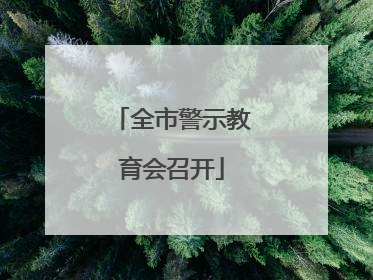 全市警示教育会召开