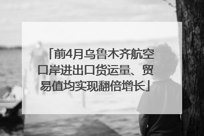前4月乌鲁木齐航空口岸进出口货运量、贸易值均实现翻倍增长
