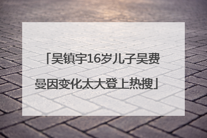 吴镇宇16岁儿子吴费曼因变化太大登上热搜