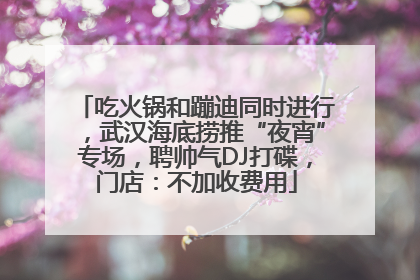 吃火锅和蹦迪同时进行，武汉海底捞推“夜宵”专场，聘帅气DJ打碟，门店：不加收费用