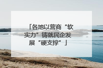 各地以营商“软实力”铸就民企发展“硬支撑”