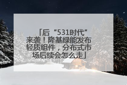 后“531时代”来袭！隆基绿能发布轻质组件，分布式市场后续会怎么走