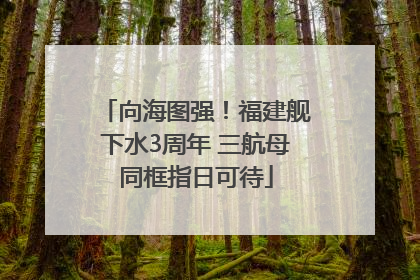 向海图强！福建舰下水3周年 三航母同框指日可待