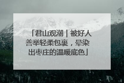 君山观潮｜被好人善举轻柔包裹，晕染出枣庄的温暖底色