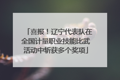 喜报！辽宁代表队在全国计量职业技能比武活动中斩获多个奖项