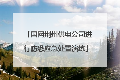 国网荆州供电公司进行防恐应急处置演练