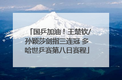国乒加油！王楚钦/孙颖莎剑指三连冠 多哈世乒赛第八日赛程