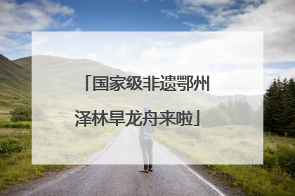 国家级非遗鄂州泽林旱龙舟来啦