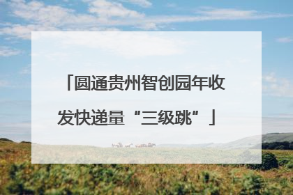 圆通贵州智创园年收发快递量“三级跳”